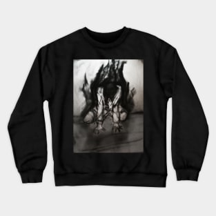 Charcoal Thoughts (darkness seeping out) Crewneck Sweatshirt